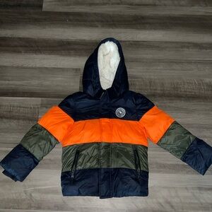 Sherpa lined puffer coat